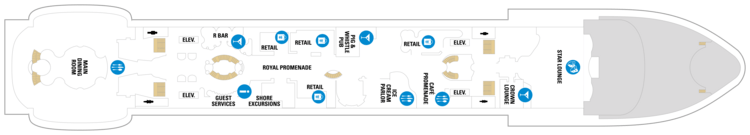 Royal Caribbean International, Voyager of the Seas, Deck 5.png